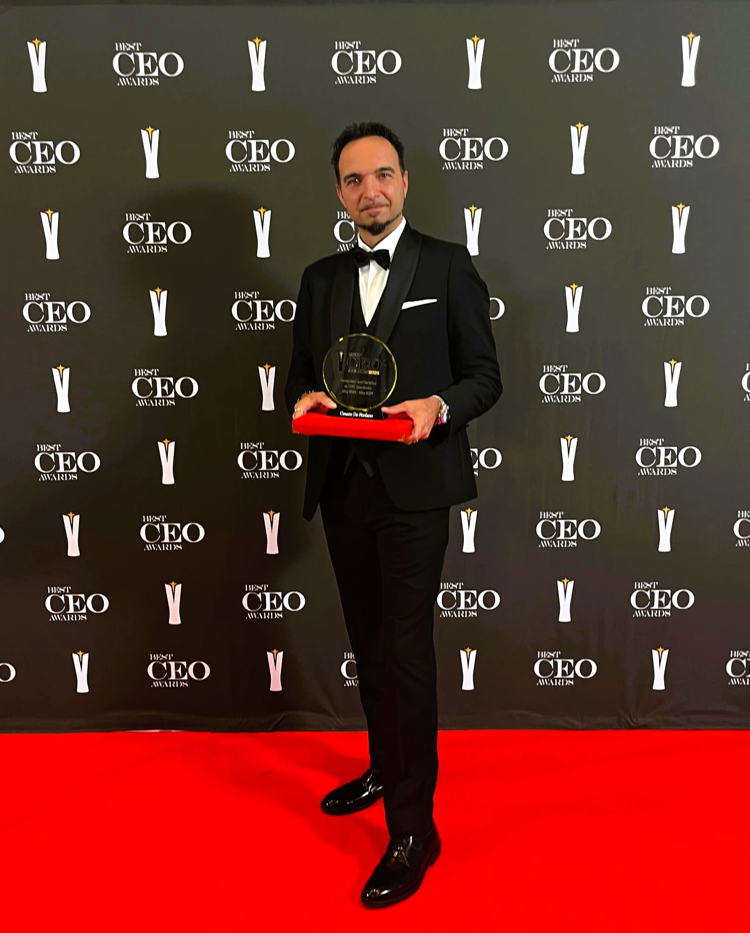 Cesare De Stefano premiato a Madrid per Leadership & Innovation al Best CEO Awards di Madrid